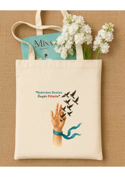Filistin, Kitap Kahve, Küçük Prens, Genç Motto Temalı %100 Organik Bez Çanta modelleri