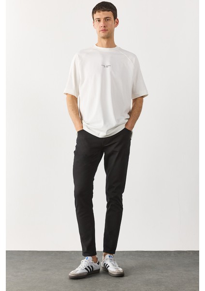 Teos Black Skinny Jean Pantolon-Black