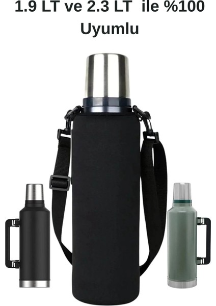 Neopren Termos Çantası ve Omuz Askılı - 2.3 Litre ve 1.9 Lt Klasik Çanta Dayanıklı Koruyucu Kılıf Bags