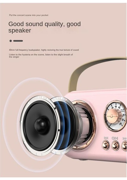 M4 Retro Bluetooth Hoparlör 8k Ses Kalitesi modelleri