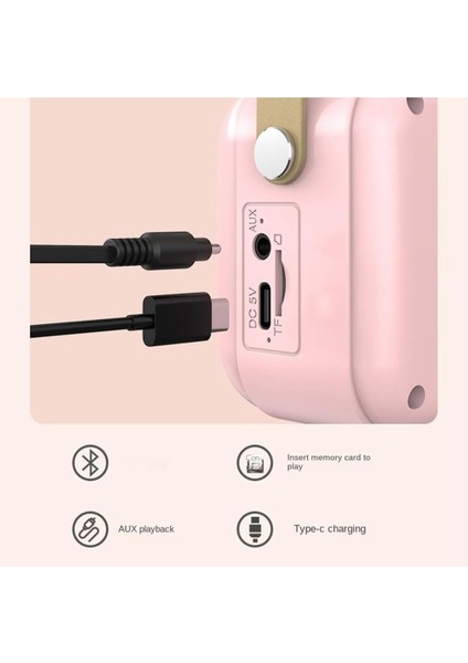 M4 Retro Bluetooth Hoparlör 8k Ses Kalitesi fırsatları