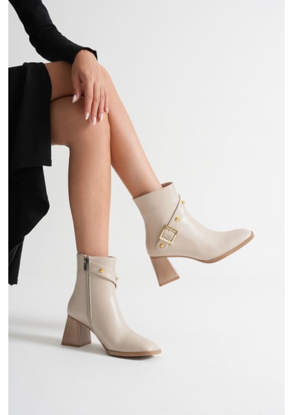 Vera Kadın Bej Topuklu Bot fiyatları