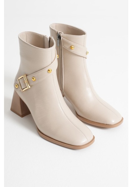 Vera Kadın Bej Topuklu Bot modelleri