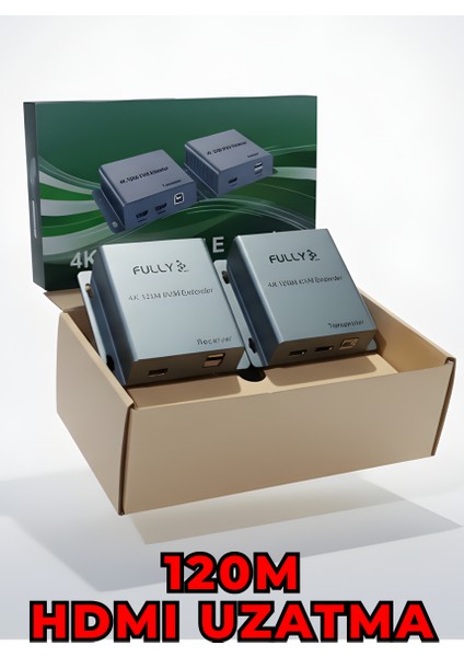 120 Metre 4K Hdmı-Usb Kvm Extender – Uzun Mesafe Görüntü ve Kontrol Aktarımı fiyatları