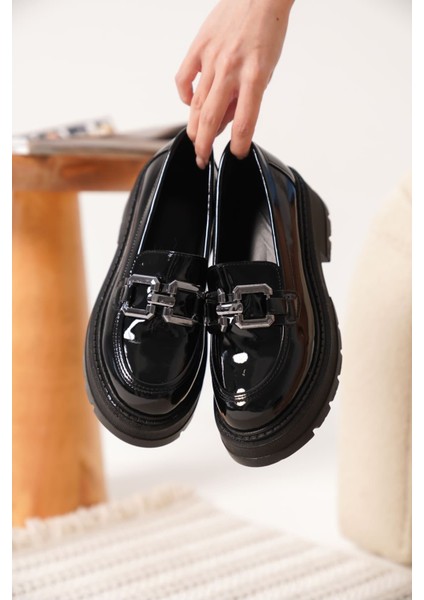 Terry Rugan Siyah Kadın Loafer