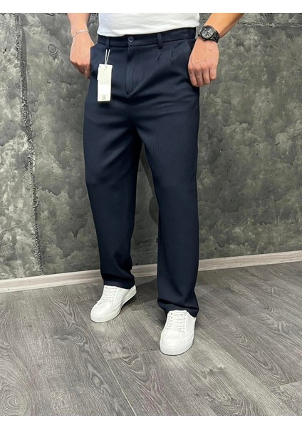 Oxford Fitil Kumaş Baggy Erkek Pantolon