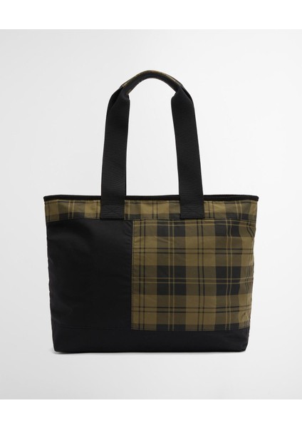 Mya Patchwork Kol Çantası BK11 Black/olive Check modelleri