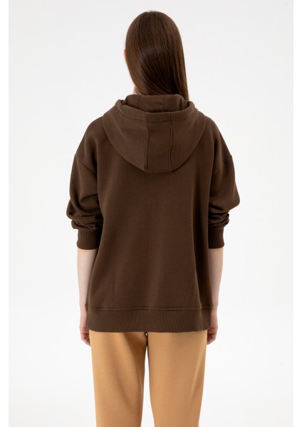 Kadın Kahverengi Sweatshirt 50314130-VR029 indirimleri