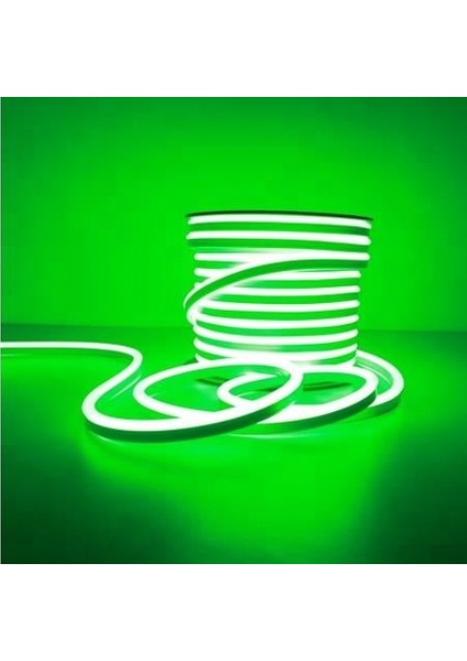 CT-4455 12V Dc Neon LED Hortum Yeşil 50 Metre Makara CT-4555