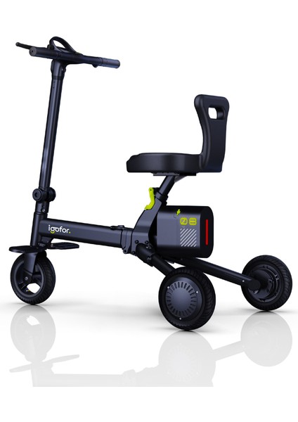 3 Tekerlekli Katlanabilir Elektrikli Oturulabilir Scooter – Hafif, Taşınabilir, Uzun Menzilli fiyatları