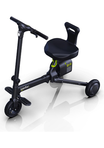 3 Tekerlekli Katlanabilir Elektrikli Oturulabilir Scooter – Hafif, Taşınabilir, Uzun Menzilli fırsatları