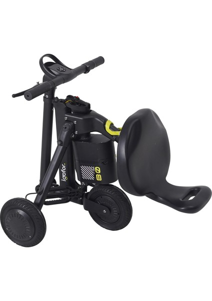 3 Tekerlekli Katlanabilir Elektrikli Oturulabilir Scooter – Hafif, Taşınabilir, Uzun Menzilli