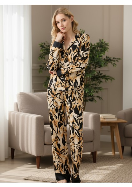 Kadın Pijama Takımı 51926 - Desenli