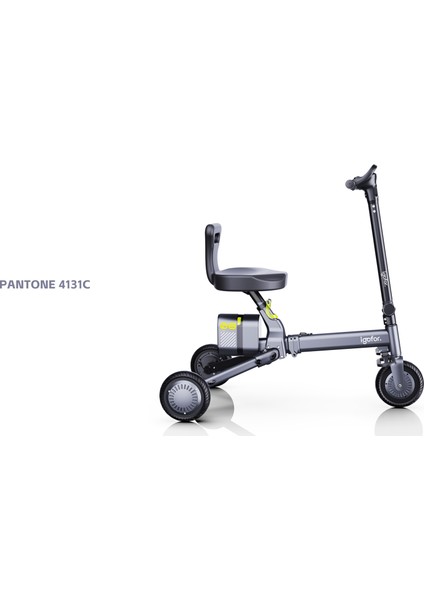 3 Tekerlekli Katlanabilir Elektrikli Oturulabilir Scooter – Hafif, Taşınabilir, Uzun Menzilli