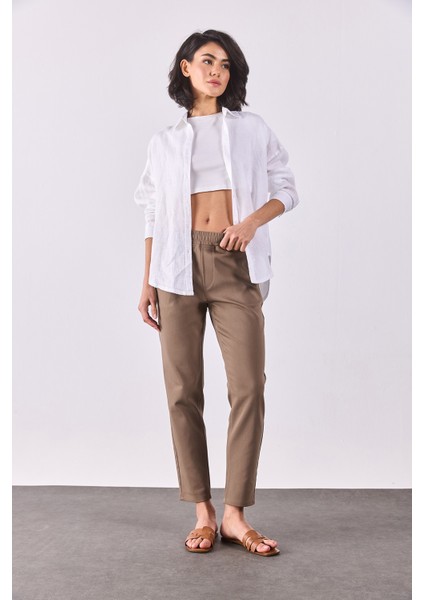 Alian Beli Lastikli Smart Pantolon-Taş indirimleri