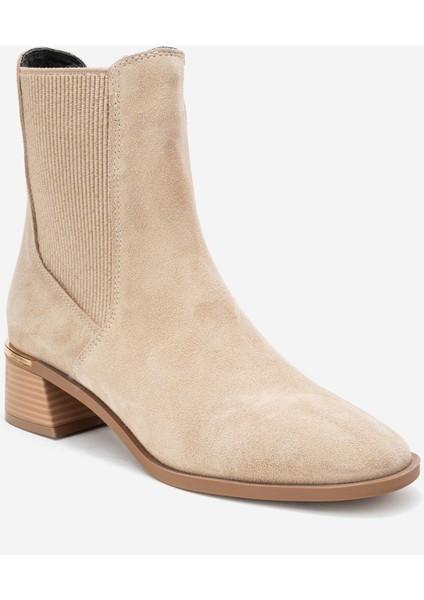 Neiva Bej Süet Hakiki Deri Kadın Chelsea Bot modelleri