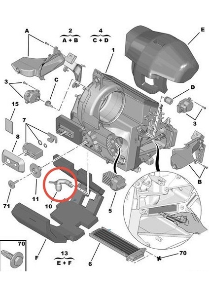 Su Bosaltma Borusu C3 Psa 6454.73