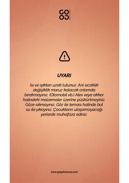 Gogo Love Kolonya 250ML Pet Şişe indirimleri