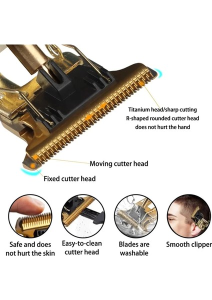 Erkekler Için Profesyonel Saç Kesme Makinesi Berberi Kablosuz Elektrikli Saç Kesme Makinesi Erkek Sakal Tıraş Makinesi (Yurt Dışından) indirimleri