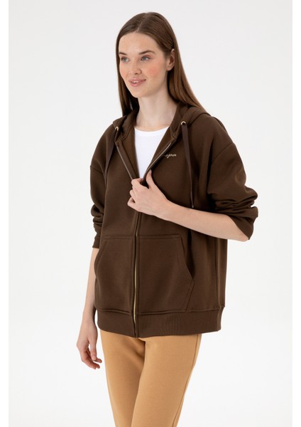 Kadın Kahverengi Sweatshirt 50314130-VR029 modelleri