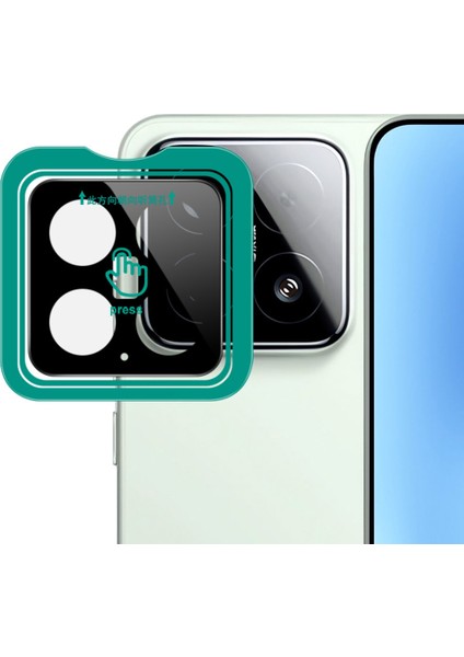 2 Adet Xiaomi 15 Temperli Cam Kamera Lens Koruyucu ve Kendinden Konumlu Çerçeve (Yurt Dışından)