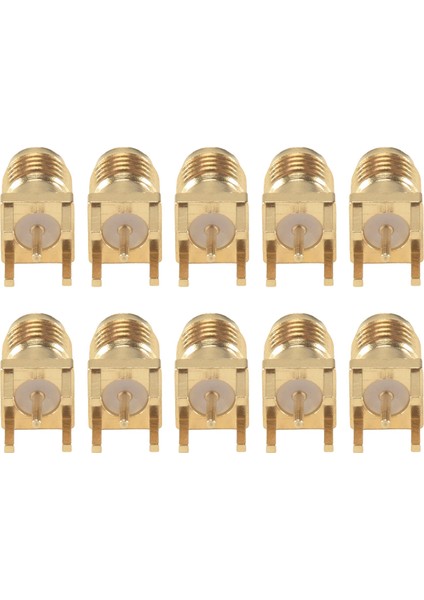 10X Sma Dişi Jak Lehim Pcb Montaj Düz Rf Konektör Altın (Yurt Dışından) fiyatları