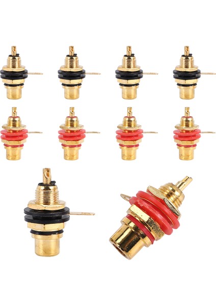 10PCS/LOT Rca Konektör Altın Kaplama Dişi Jak Soketi Lehim Tel Konektörü Rca Panel Montaj Şasisi (Yurt Dışından) modelleri