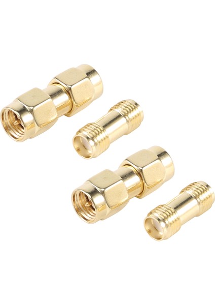 2 Pcs Sma Erkek To Sma Erkek Fiş+ 2 Pcs Sma Dişi To Sma Dişi Jack Rf Koaksiyel Adaptör Konnektörü (Yurt Dışından) modelleri