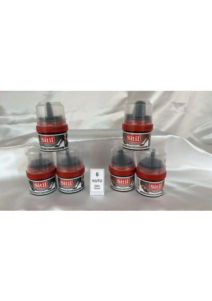 X3 Adet Siyah X3 Adet Kahverengi Ayakkabı Boyası