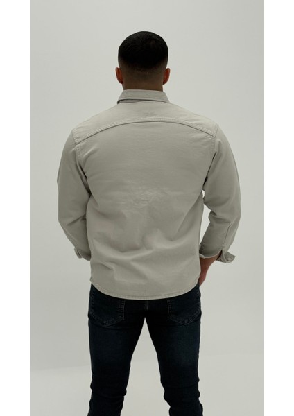 Jayden Classic Denim Black Dıgıtal Baskılı Vintage Jean Erkek Gömlek indirimleri