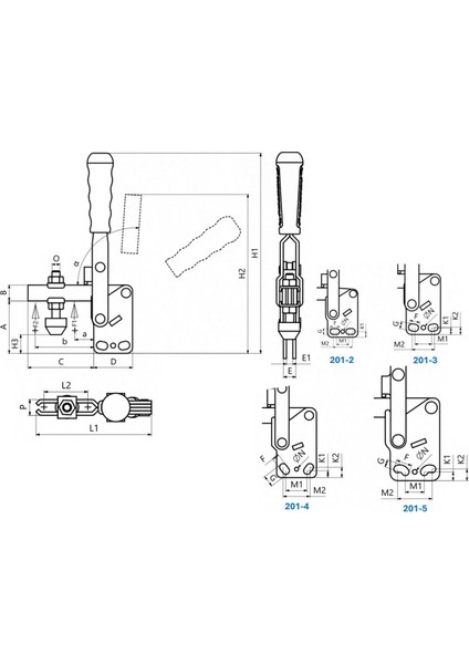 201-5 Dikey Tabanlı Yatay Bağlantı Elemanı 23728 fiyatları