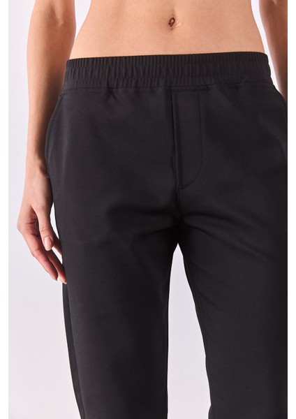 Alian Beli Lastikli Smart Pantolon-Siyah fırsatları