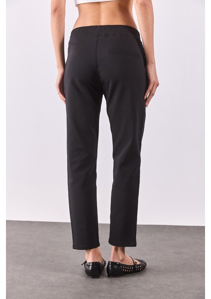 Alian Beli Lastikli Smart Pantolon-Siyah indirimleri
