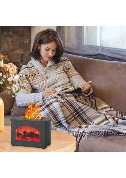 270 ml Doublespray Oda Hava Nemlendirici Işıklı Şömine Tasarım Aroma Terapi Nemlendirici fiyatları