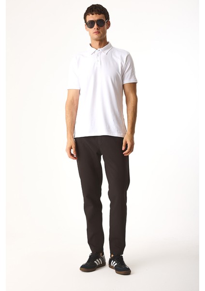 Alfred Beli Lastikli Smart Pantolon-Kahverengi fiyatları