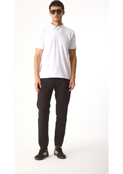 Alfred Beli Lastikli Smart Pantolon-Kahverengi fırsatları