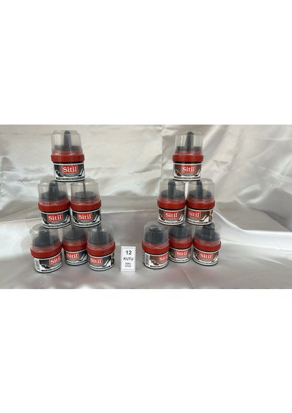 X6 Adet Siyah X6 Adet Kahverengi Ayakkabı Boyası