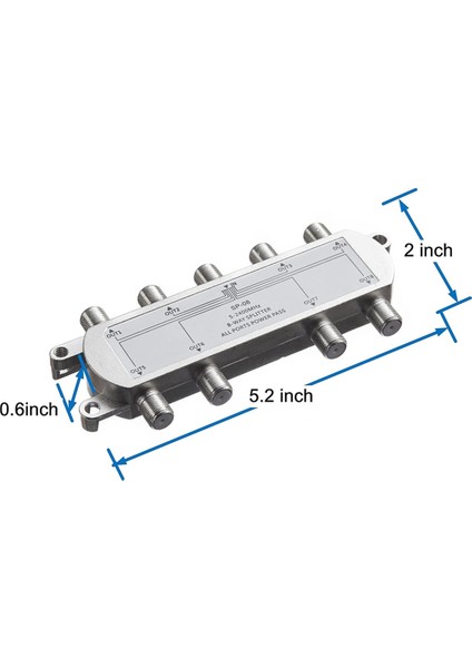 2pcs Uydu 8 Yollu Koaksiyel Kablo Ayırıcı 5-2400MHZ F Tip Fiş Analog/dijital Tv Bağlantısı ve Internet ile Iş (Yurt Dışından) modelleri