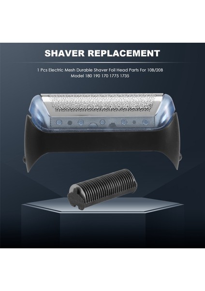 Braun 10B/20B Model 180, 190, 170, 1775, 1735 Için 1 Adet Elektrikli Örgü Dayanıklı Tıraş Makinesi Folyo Başlığı Parçaları (Yurt Dışından) fırsatları