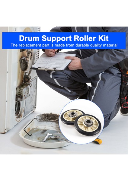 Whirlpool Kenmore Sears Için 2 Adet 349241T Kurutma Makinesi Tambur Silindiri Seti (Yurt Dışından) fırsatları