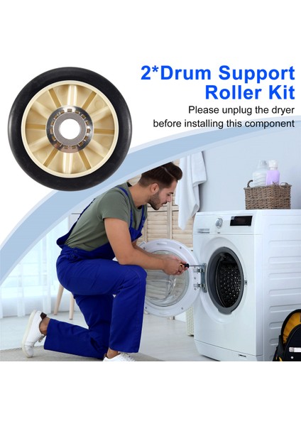 Whirlpool Kenmore Sears Için 2 Adet 349241T Kurutma Makinesi Tambur Silindiri Seti (Yurt Dışından) indirimleri