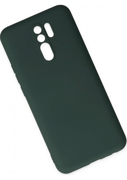 Xiaomi Redmi 9 Kılıf Nano Içi Kadife Silikon - Koyu Yeşil modelleri