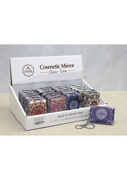 Taşlı El Aynası Anahtarlık ALK3770