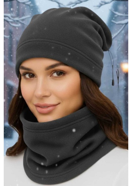 Kadın Polar Bere ve Boyunluk Takımı