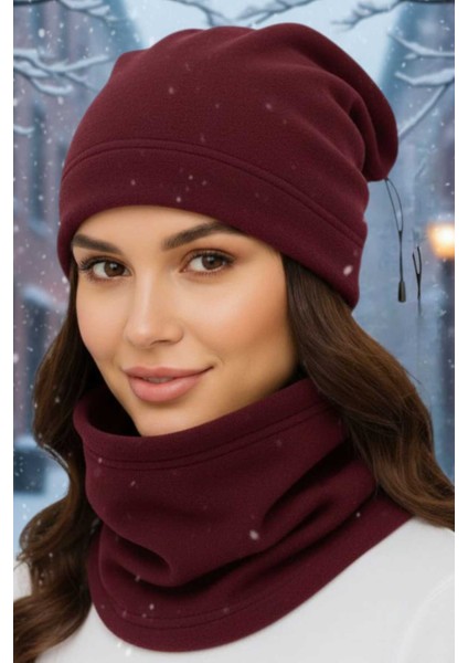 Kadın Polar Bere ve Boyunluk Takımı modelleri