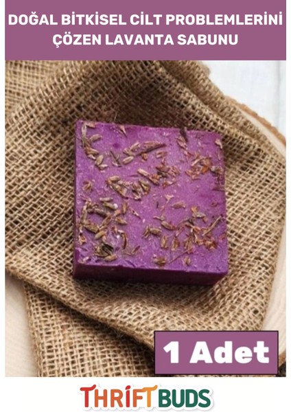 Özel %100 Doğal Güzel Kokulu Vücut Yüz El Saç Cilt Bitkisel Orijinal Lavanta Sabunu 120G - 1 Adet