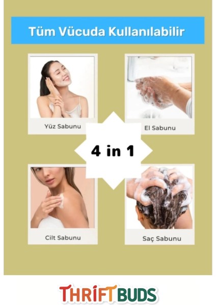 Lüks %100 Doğal Güzel Kokulu El Yüz Saç Ciltvücut Orijinal Termal Bitkisel Kil Sabunu 100G - 1 Adet indirimleri