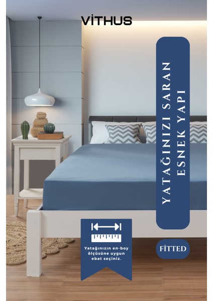 %100 Pamuk Penye Lastikli Çarşaf Tek Kişilik, Çift Kişilik ve Battal Boy fırsatları