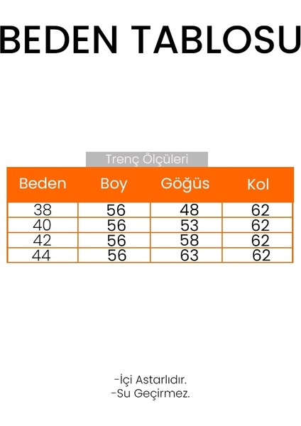 Pelerin Görünüm Astarlı Trenç 1625 - Siyah modelleri