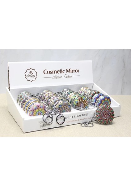 Taşlı El Aynası Anahtarlık ALK3771